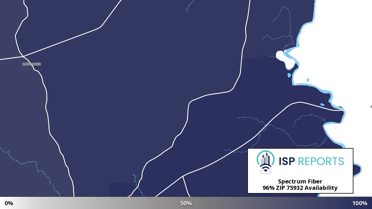 75932, TX map of internet availability