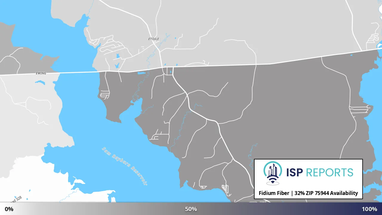 75944, TX map of internet availability