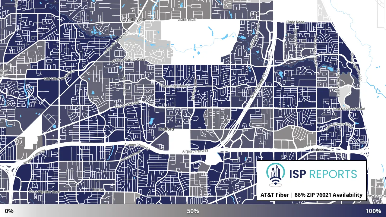 76021, TX map of internet availability