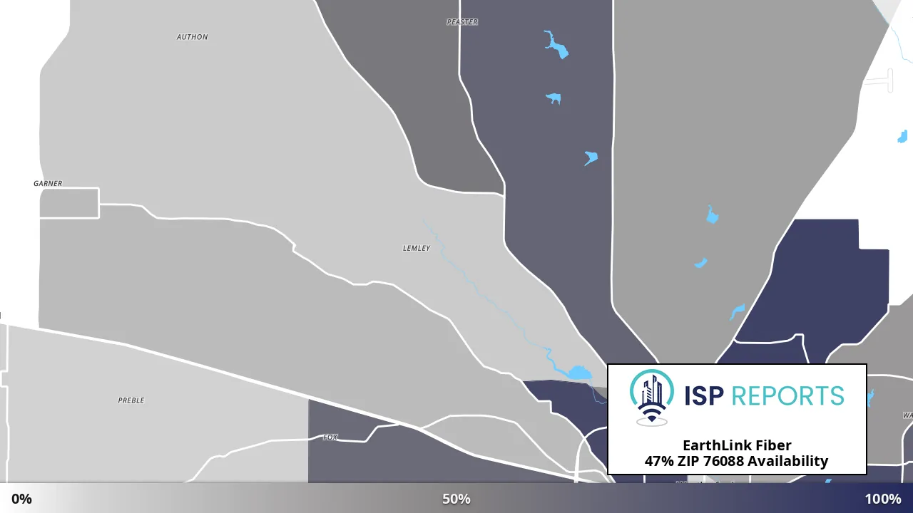 76088, TX map of internet availability