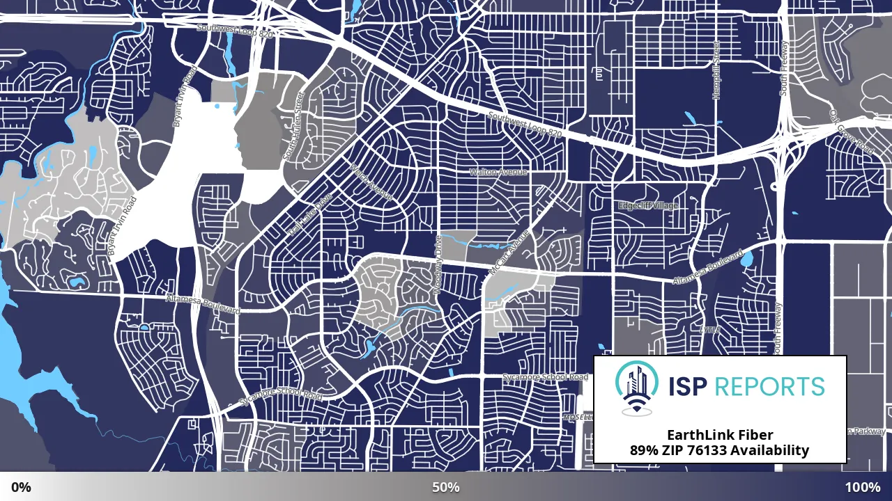 76133, TX map of internet availability