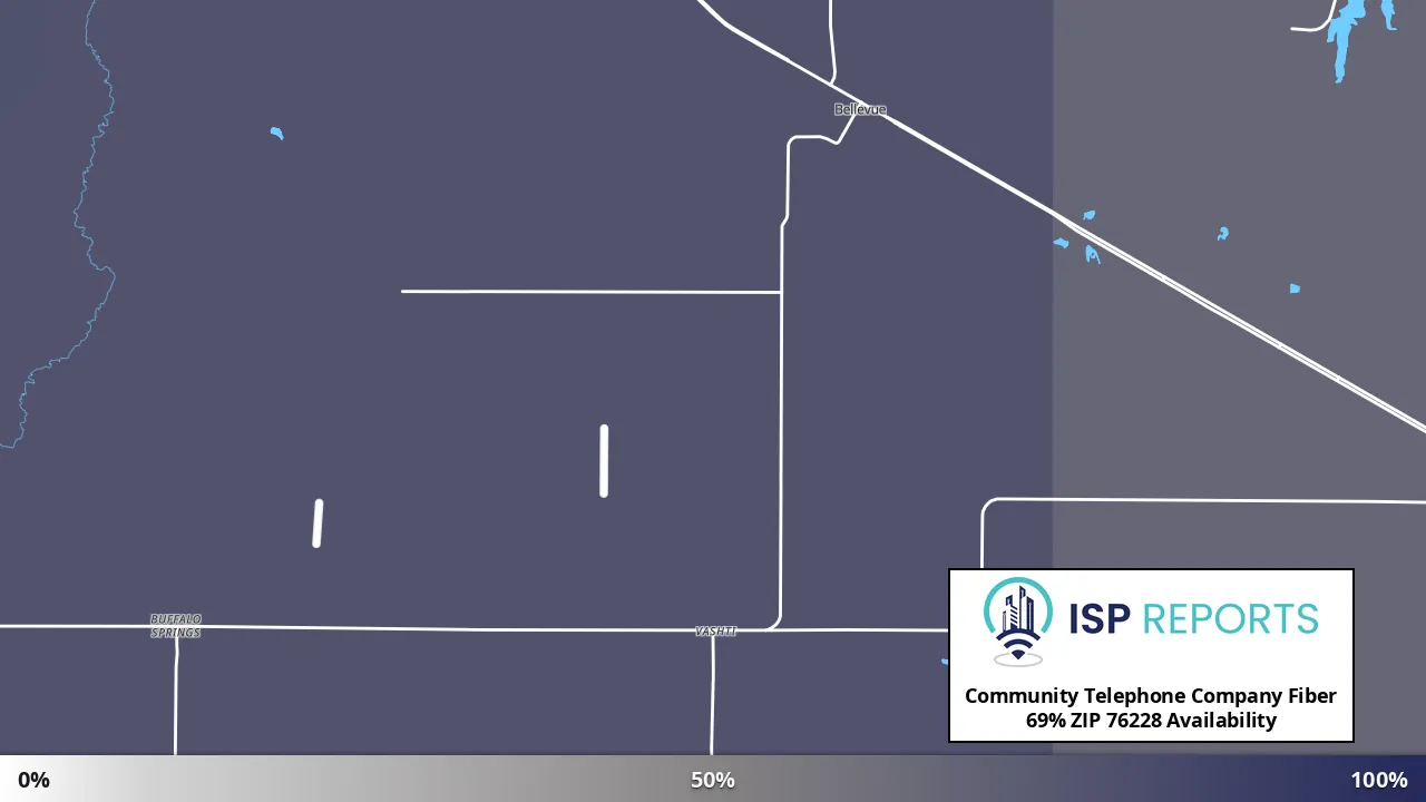 76228, TX map of internet availability