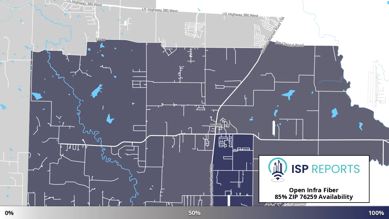 76259, TX map of internet availability