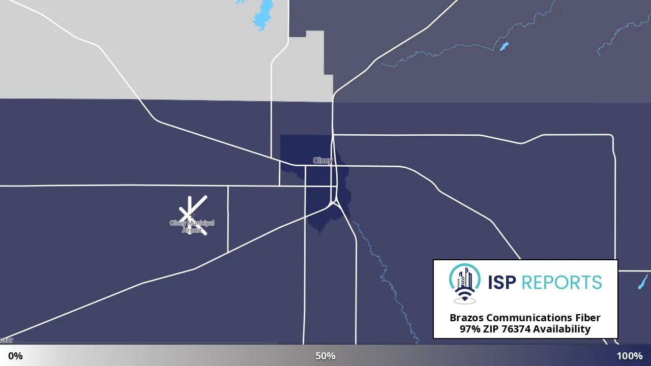 76374, TX map of internet availability