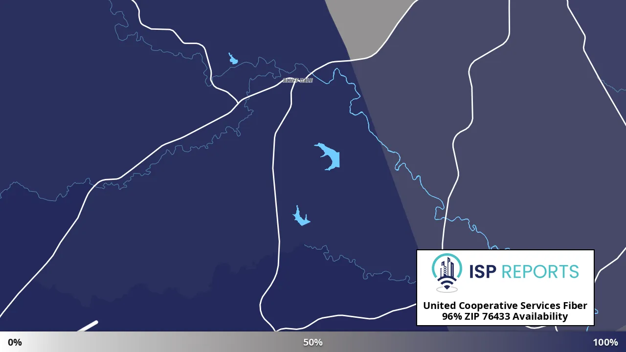 76433, TX map of internet availability