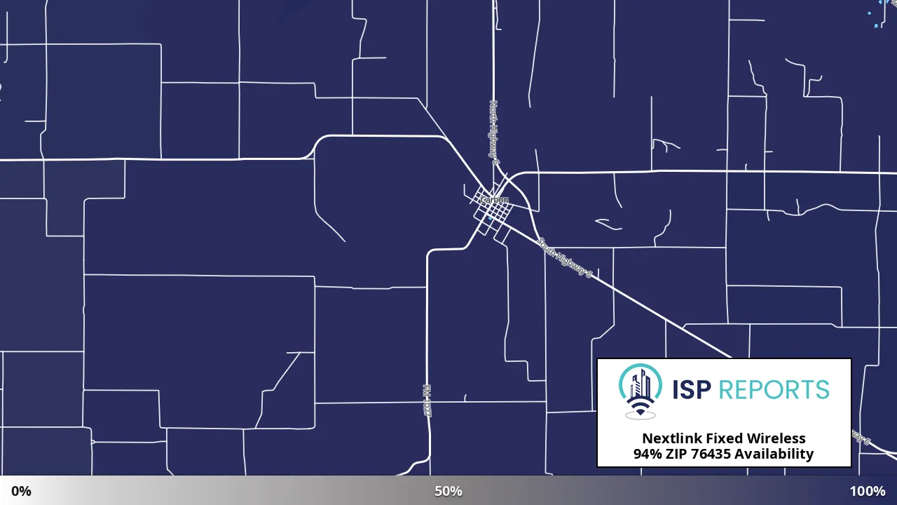 76435, TX map of internet availability