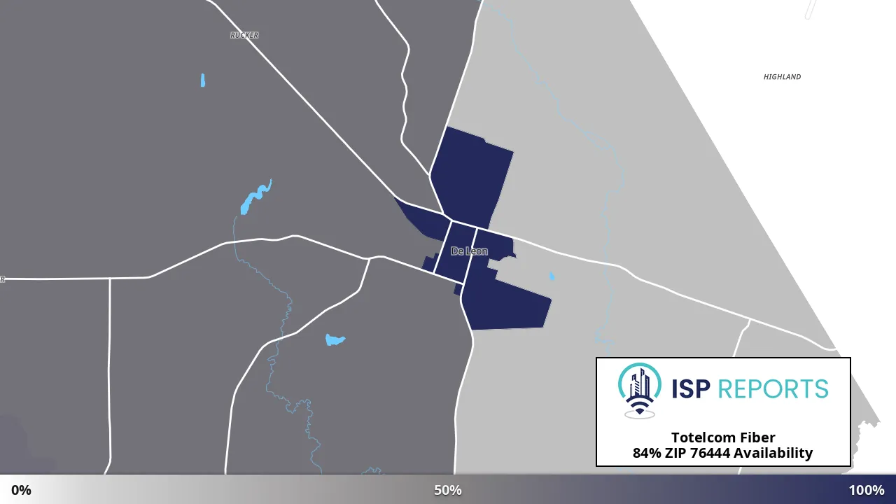 76444, TX map of internet availability