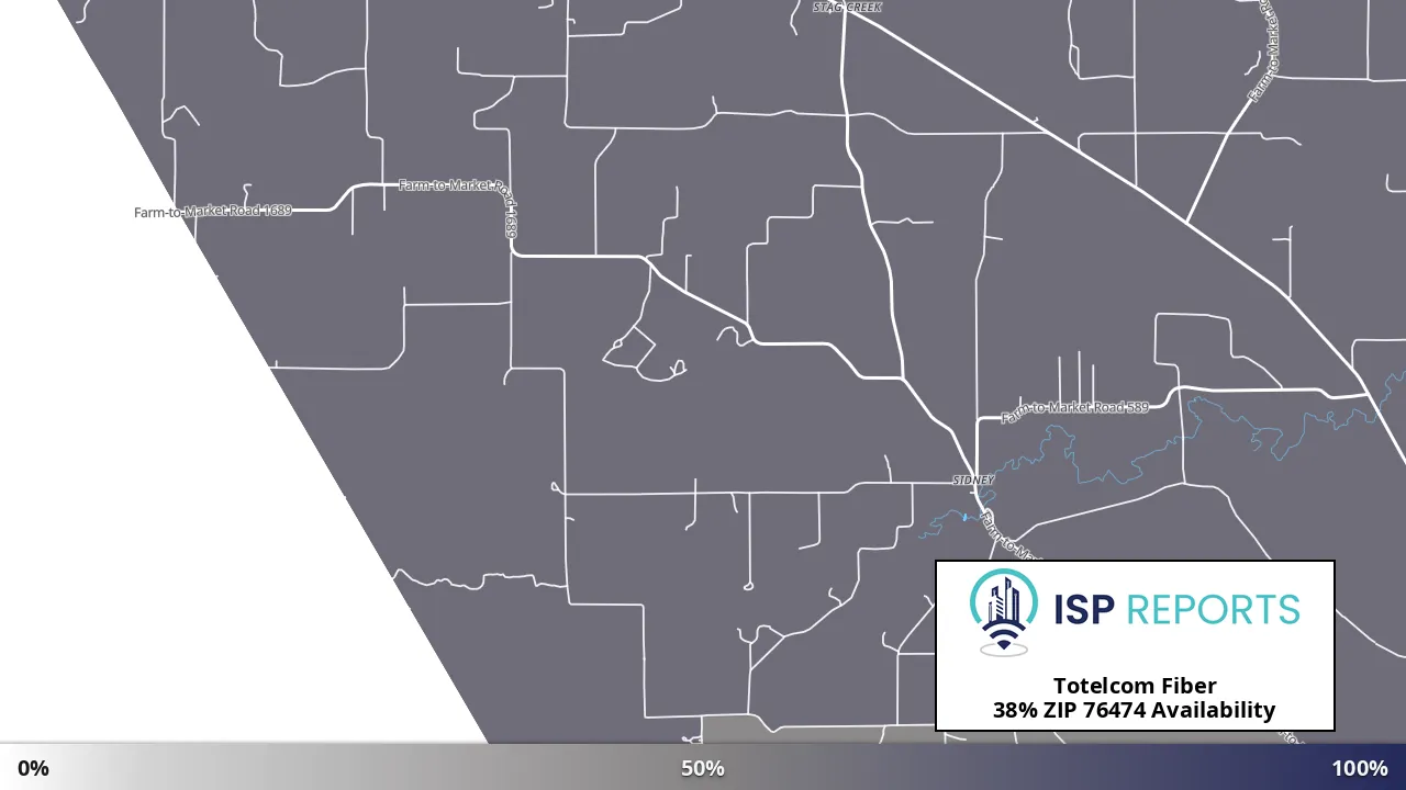 76474, TX map of internet availability