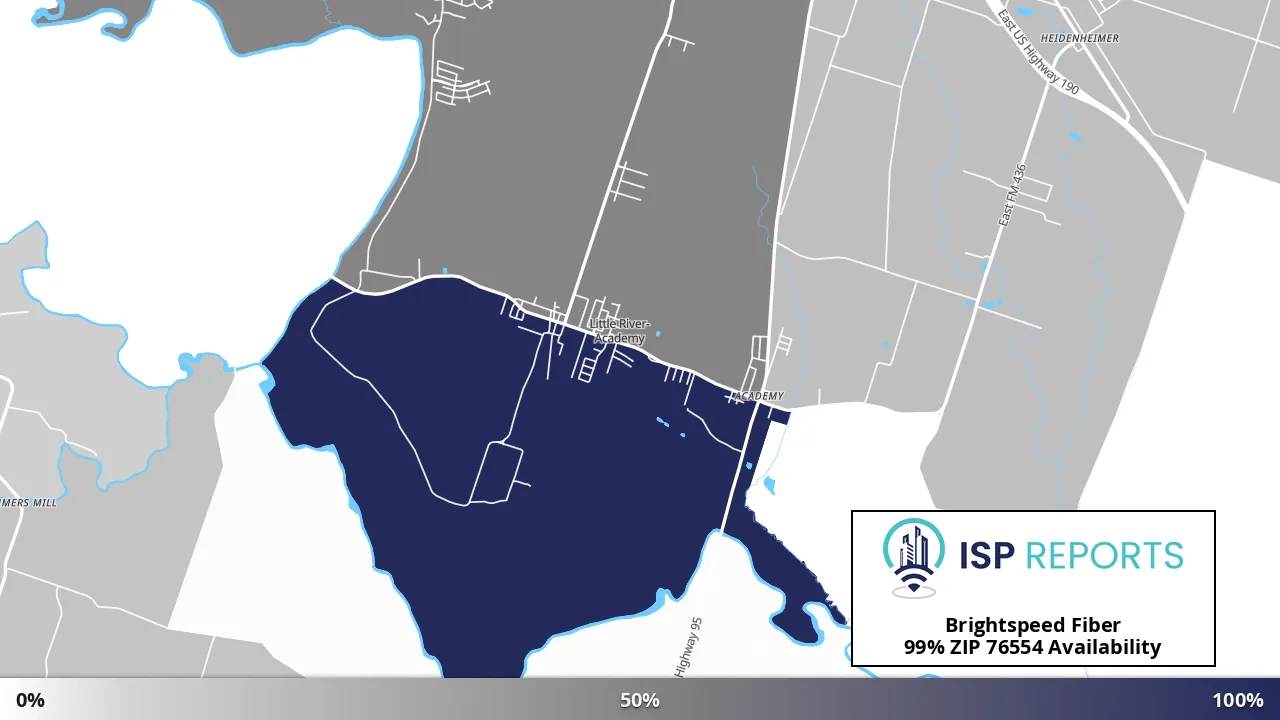 76554, TX map of internet availability