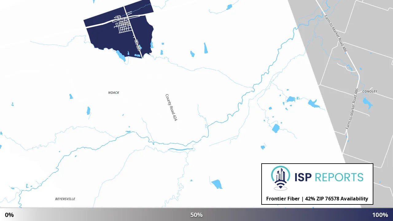 76578, TX map of internet availability
