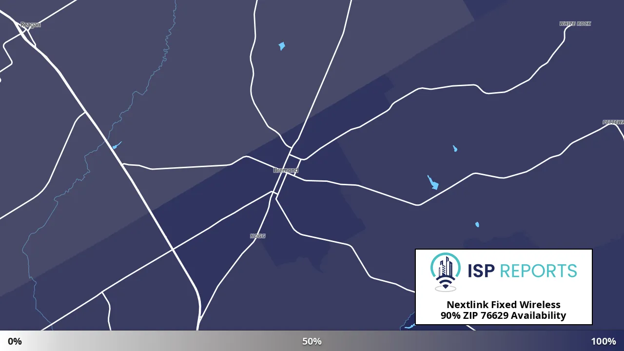 76629, TX map of internet availability