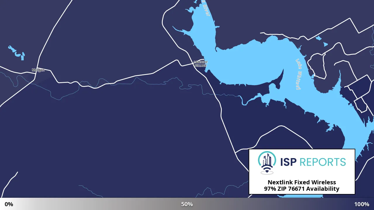 76671, TX map of internet availability