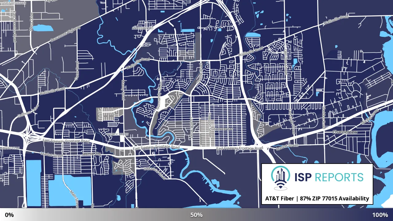 77015, TX map of internet availability