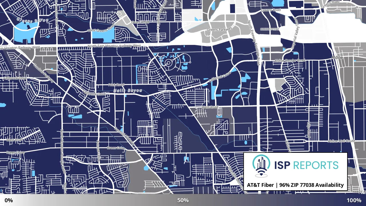 77038, TX map of internet availability