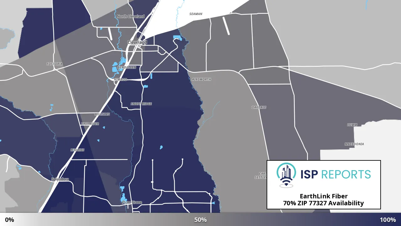 77327, TX map of internet availability