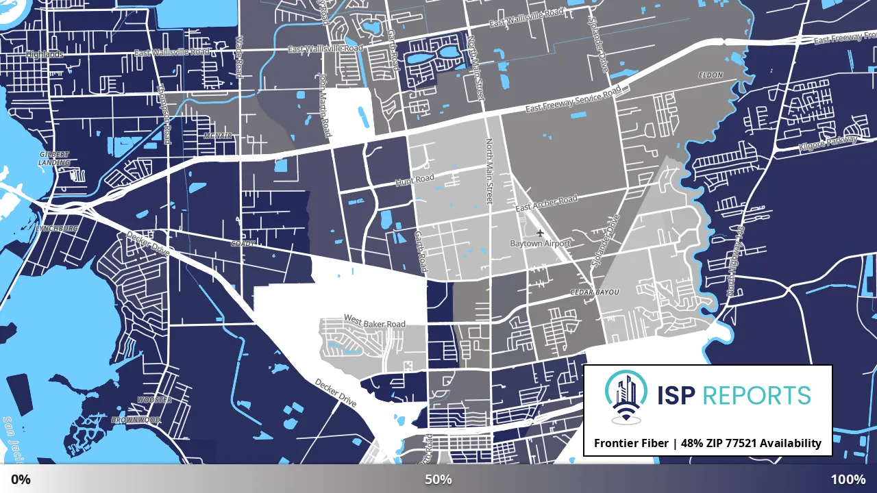 77521, TX map of internet availability