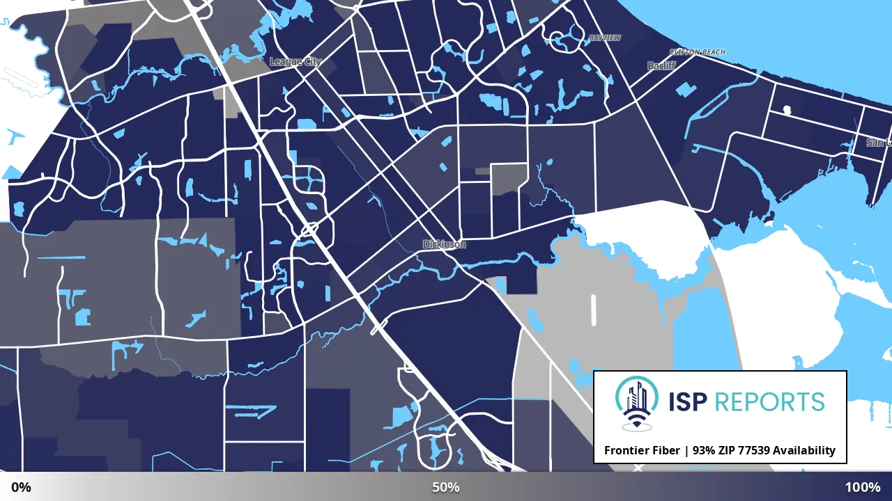 77539, TX map of internet availability