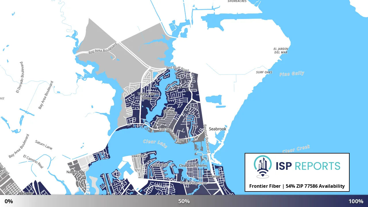 77586, TX map of internet availability