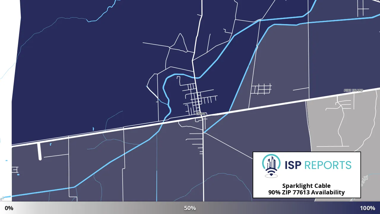 77613, TX map of internet availability