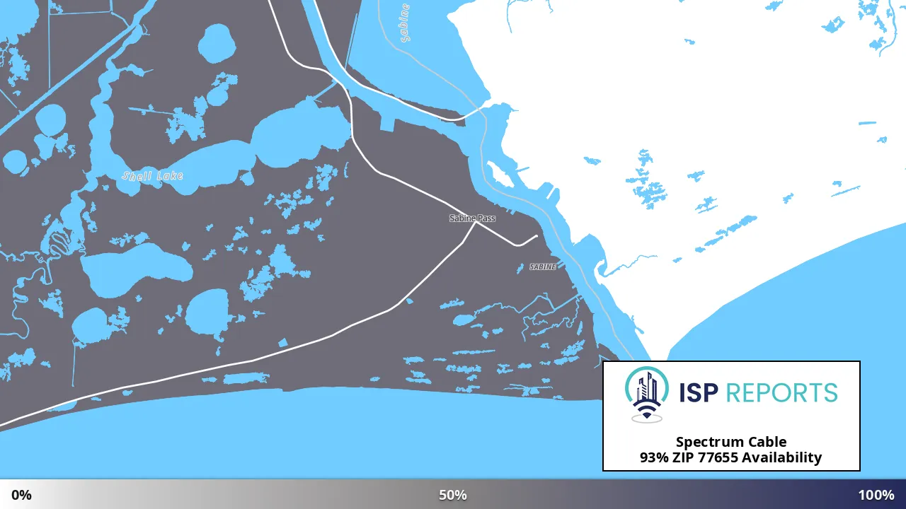 77655, TX map of internet availability