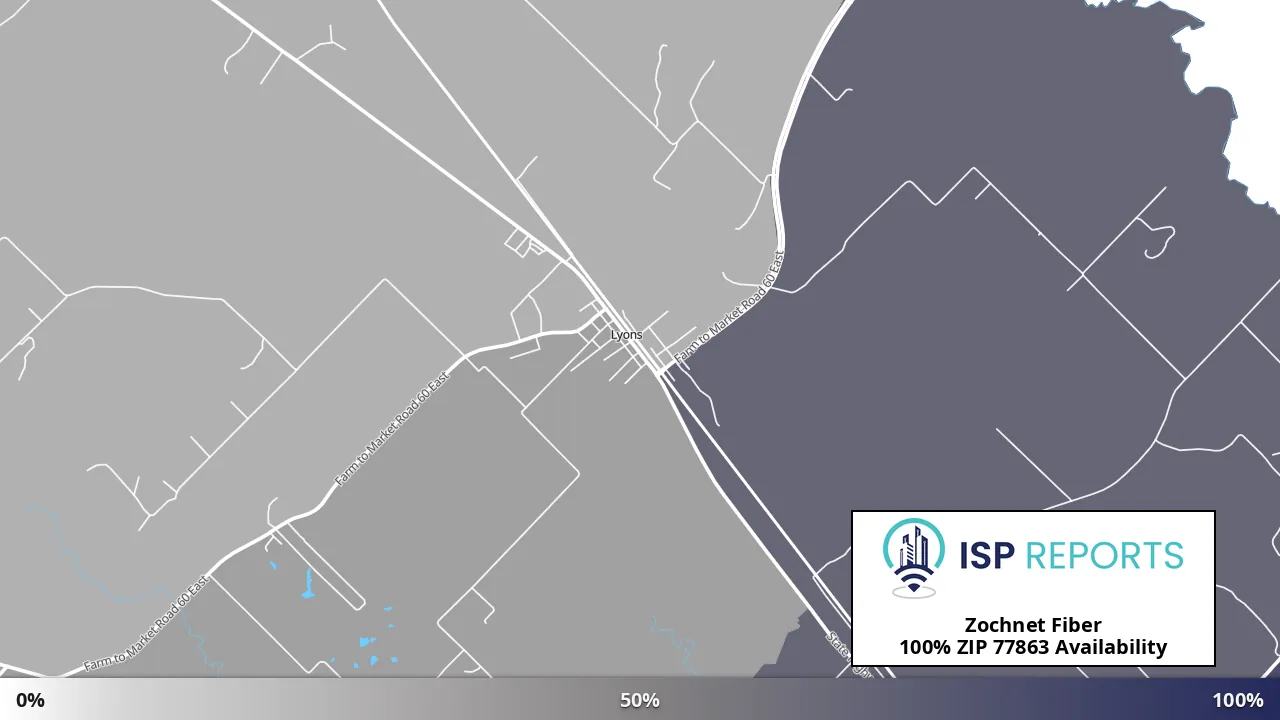 77863, TX map of internet availability