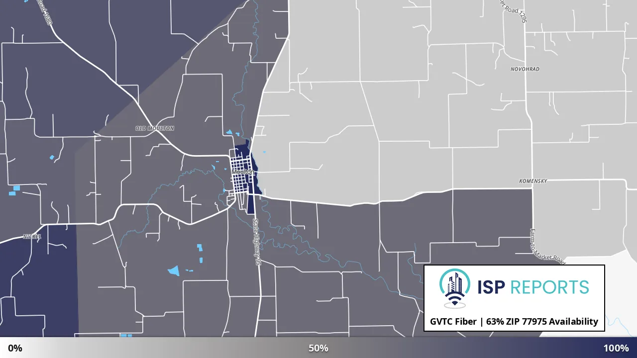 77975, TX map of internet availability