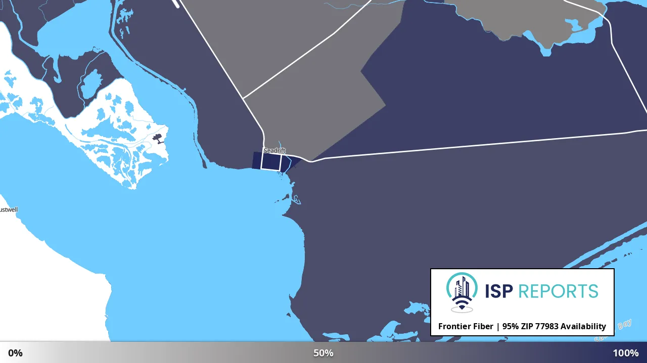 77983, TX map of internet availability
