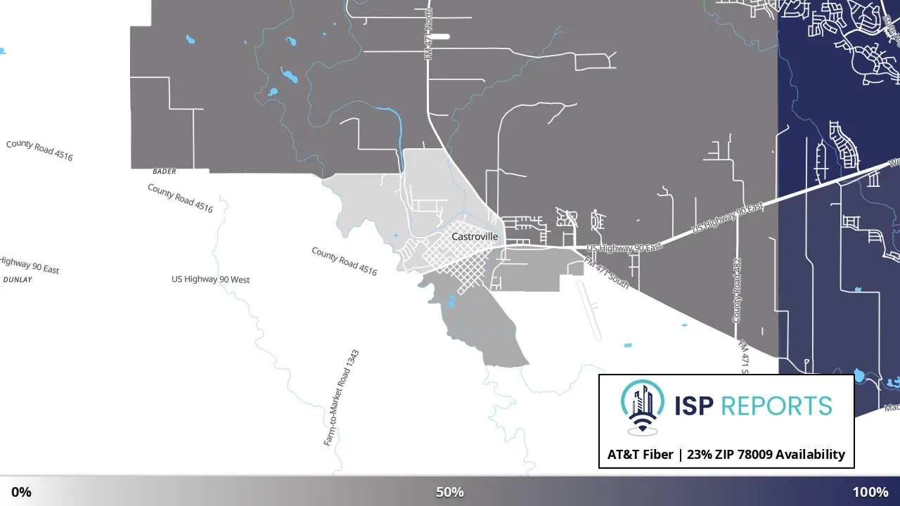 78009, TX map of internet availability