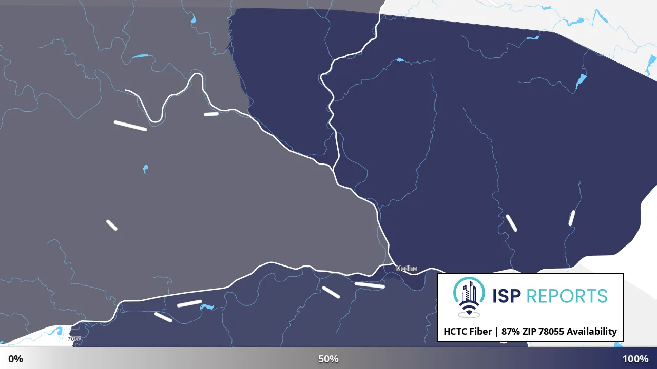78055, TX map of internet availability