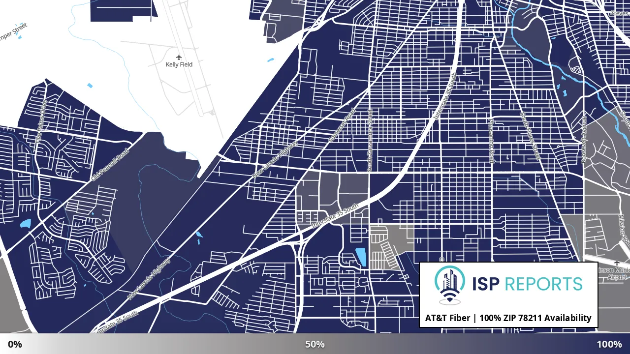 78211, TX map of internet availability