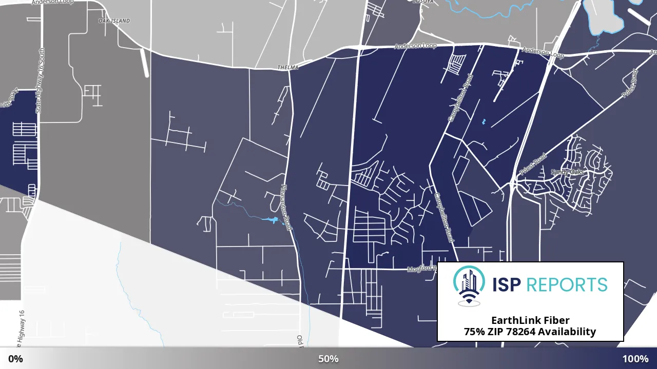 78264, TX map of internet availability