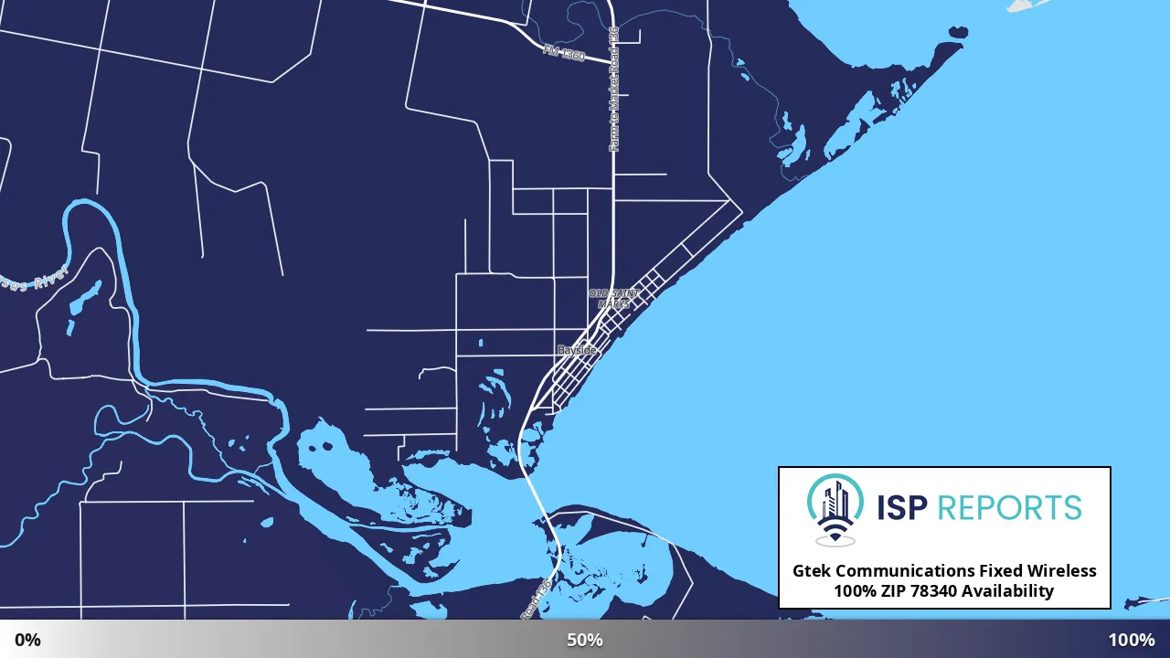 78340, TX map of internet availability