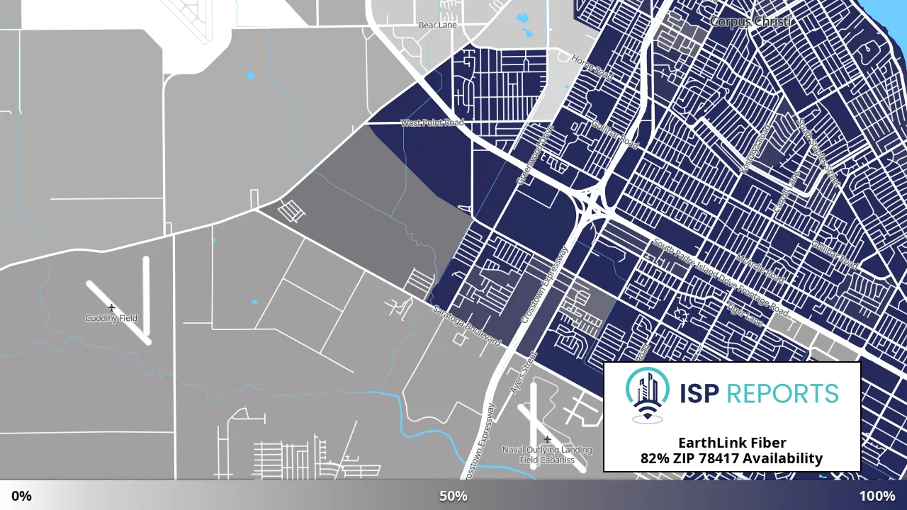 78417, TX map of internet availability