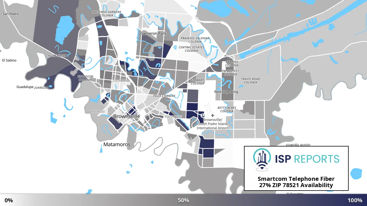 78521, TX map of internet availability