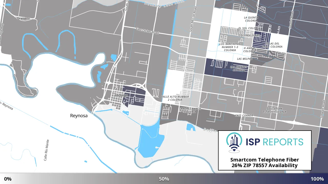 78557, TX map of internet availability