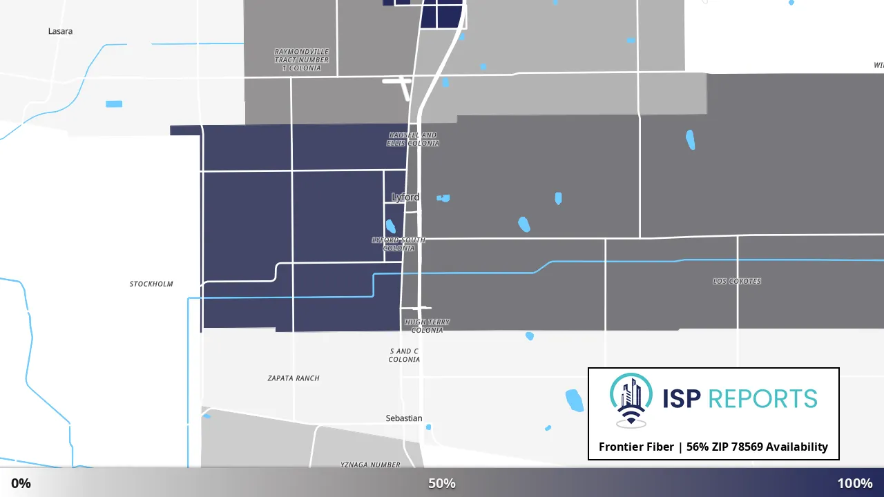 78569, TX map of internet availability
