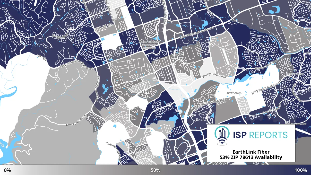 78613, TX map of internet availability