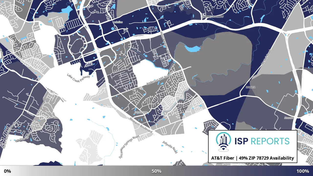 78729, TX map of internet availability