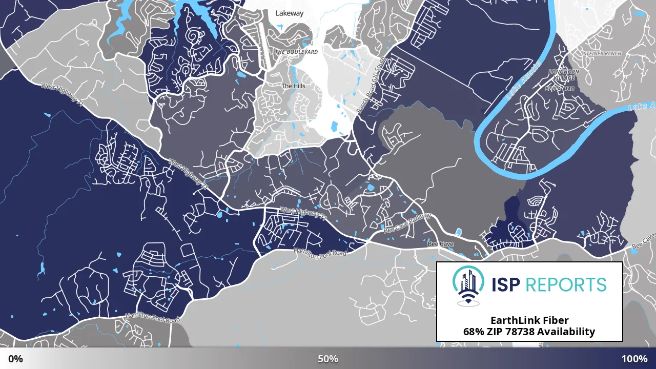 78738, TX map of internet availability
