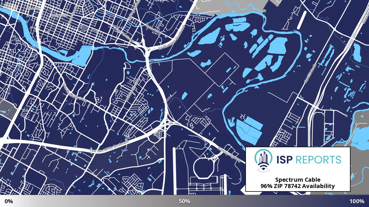 78742, TX map of internet availability