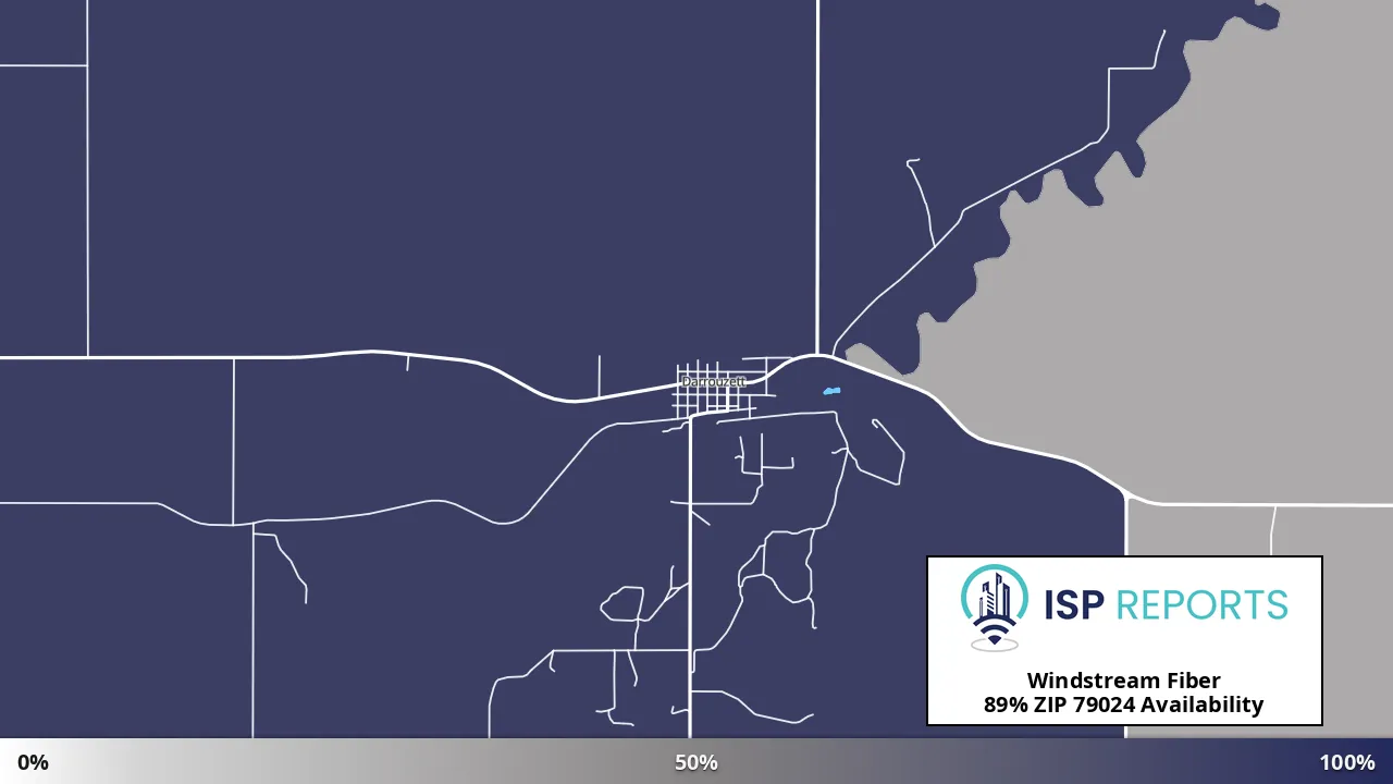 79024, TX map of internet availability