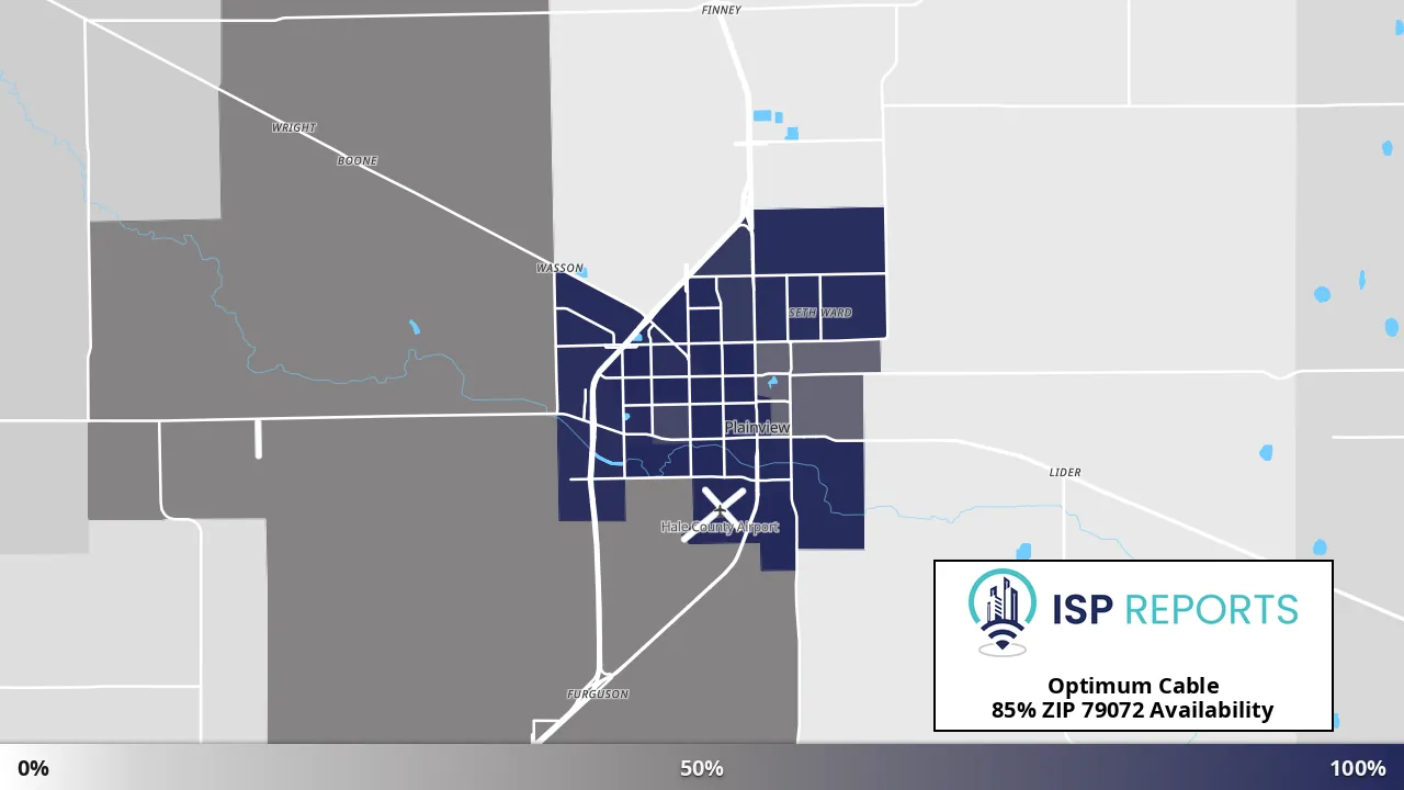 79072, TX map of internet availability