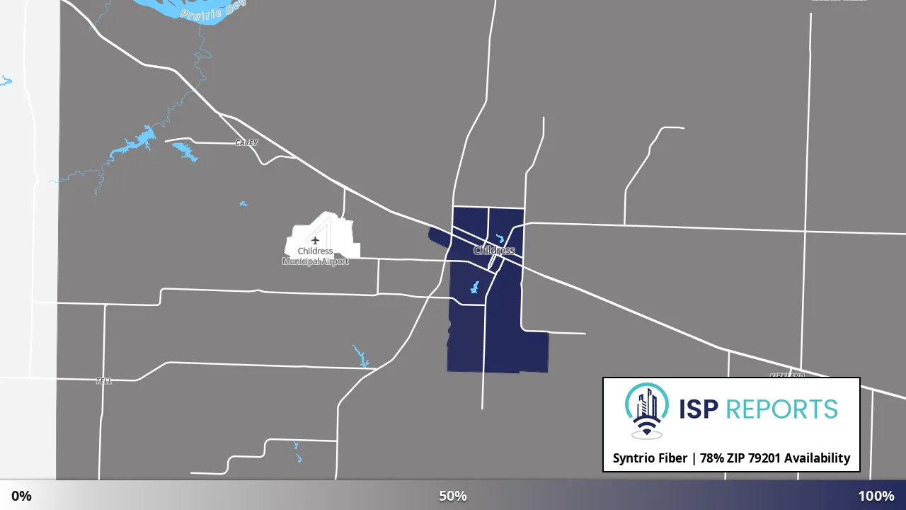 79201, TX map of internet availability