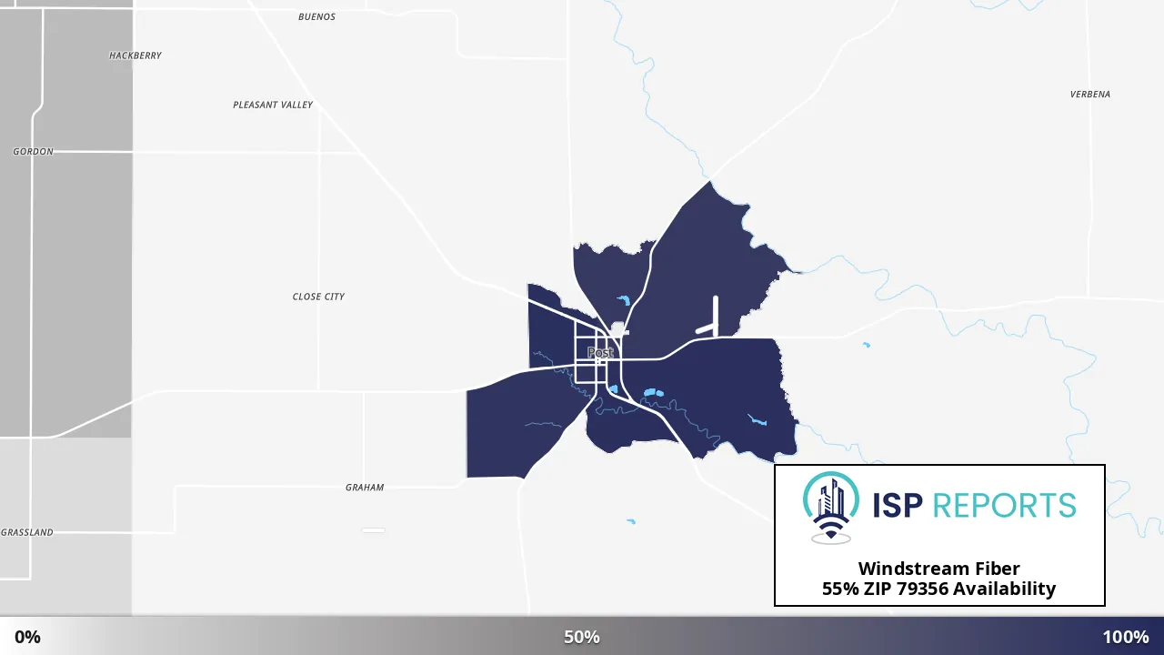 79356, TX map of internet availability