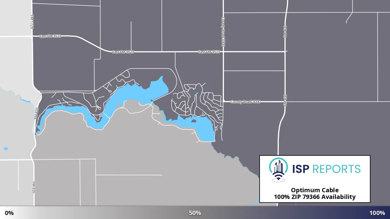 79366, TX map of internet availability