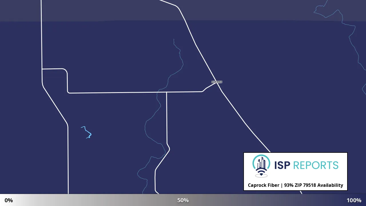 79518, TX map of internet availability