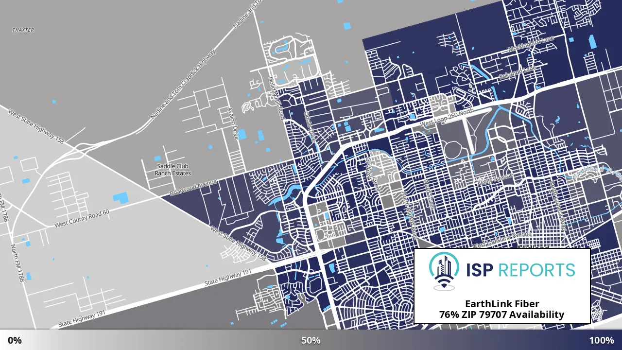 79707, TX map of internet availability