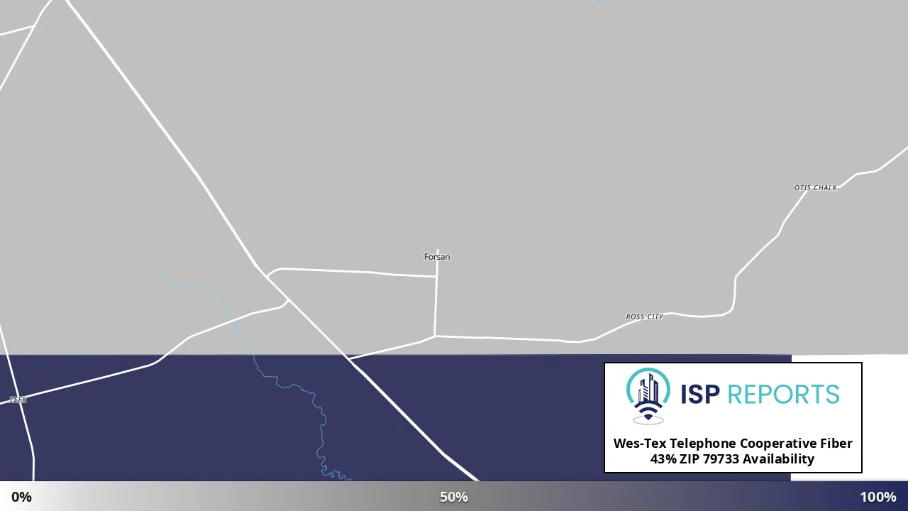 79733, TX map of internet availability