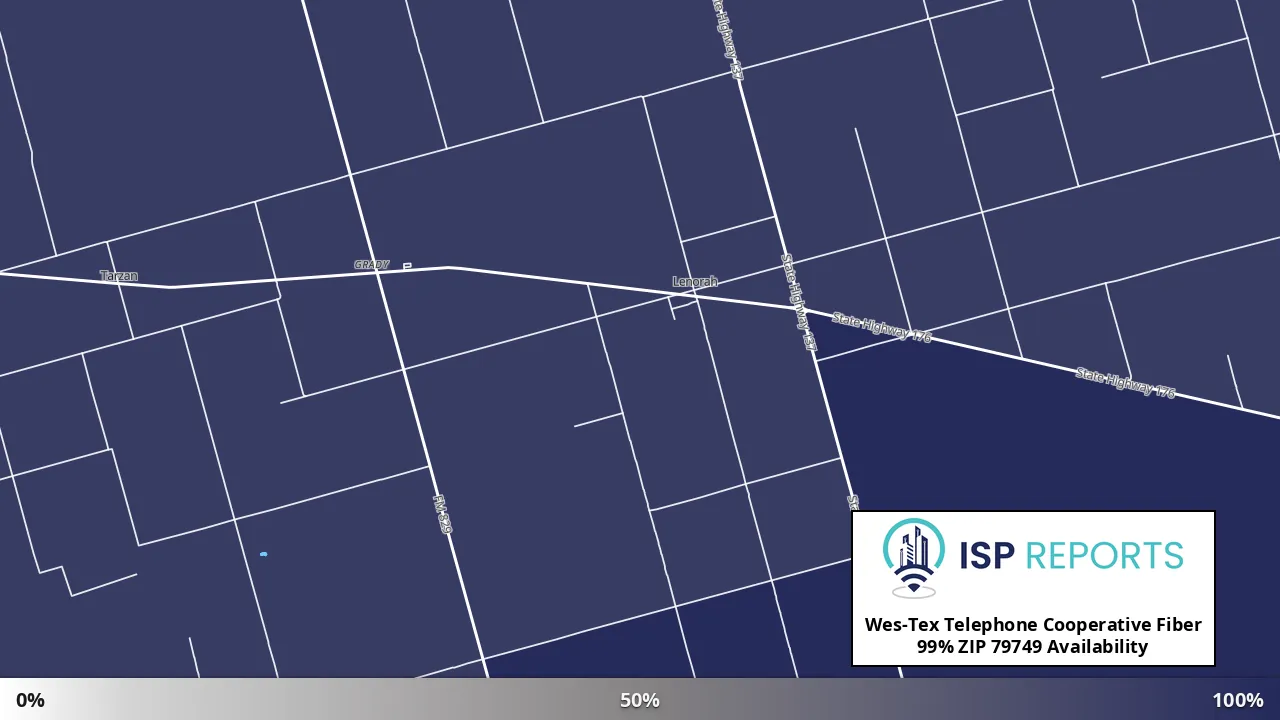 79749, TX map of internet availability