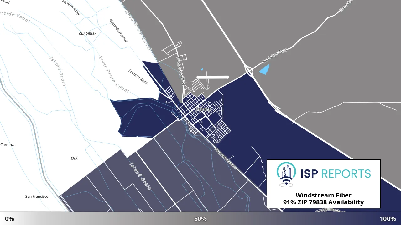79838, TX map of internet availability